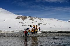 20B Coming In To Land On The Rocky Beach On Cuverville Island On The Quark Expeditions Antarctica Cruise